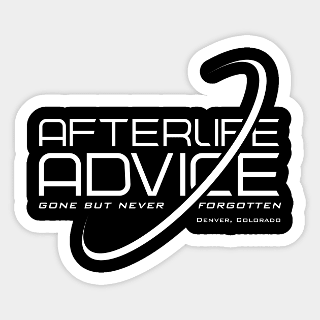 Afterlife Advice Sticker by MindsparkCreative